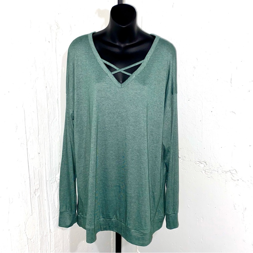 Genhoo 3XL Sage Green Blouse